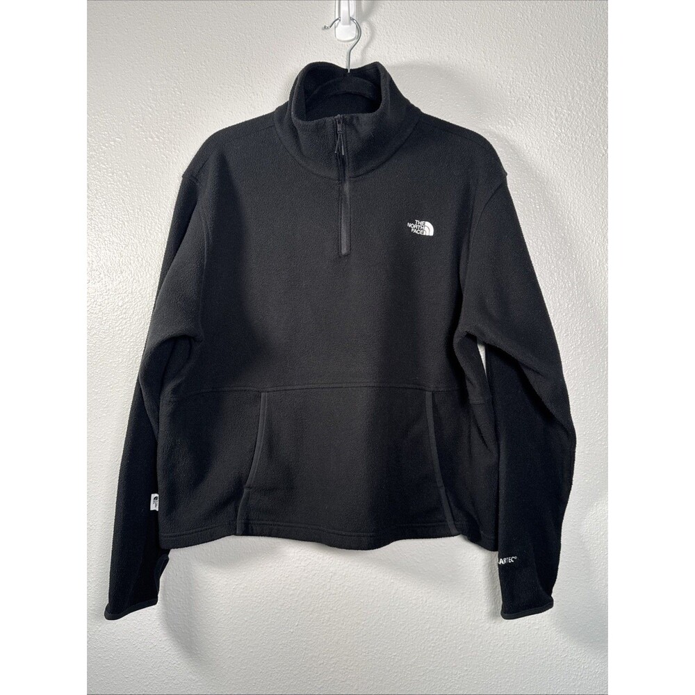 North Face Polartec Black Quarter Zip Fleece XXL Cozy Outdoor Layer